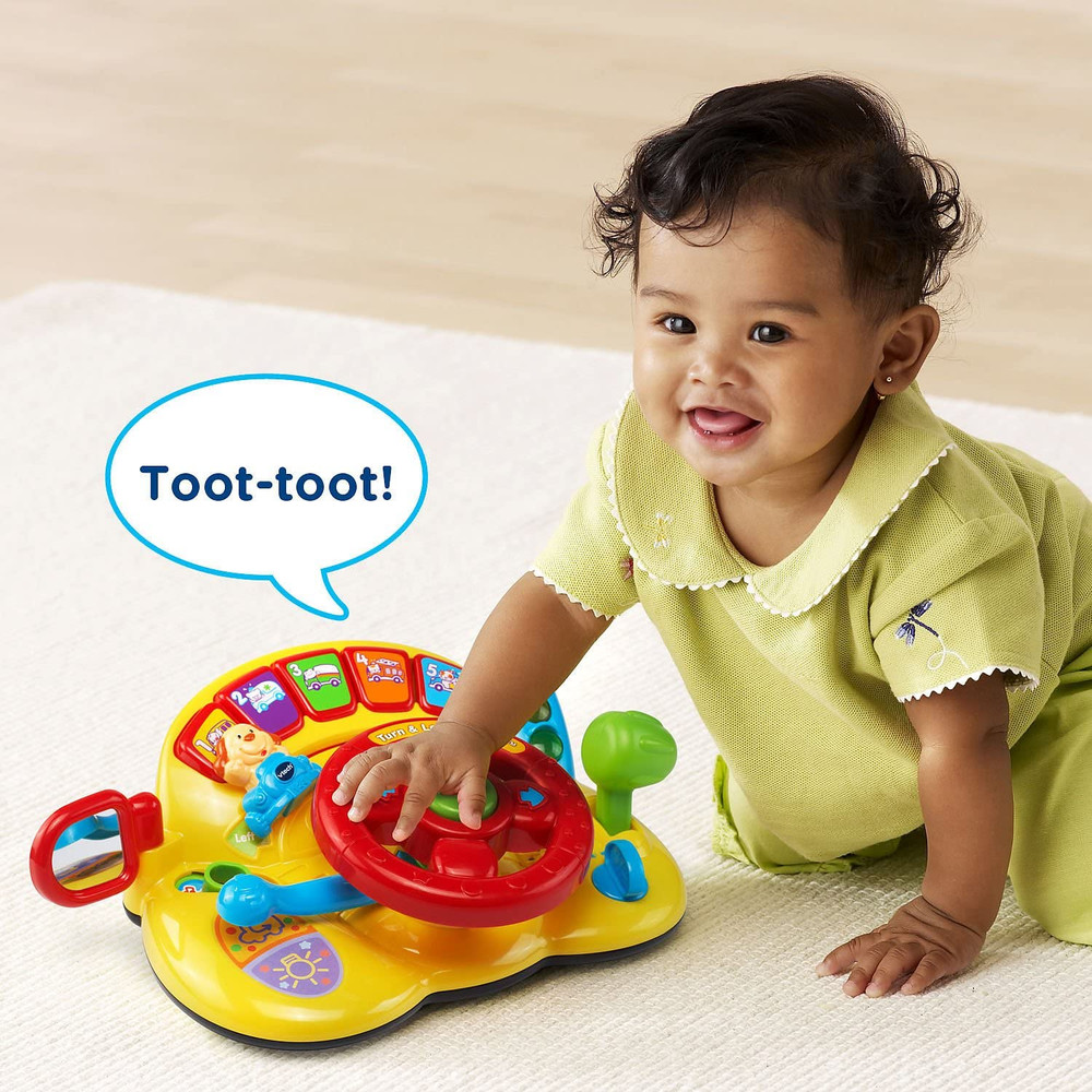 VTech Turn and Learn Driver Toy - Interactive Yellow Learning Vehicle