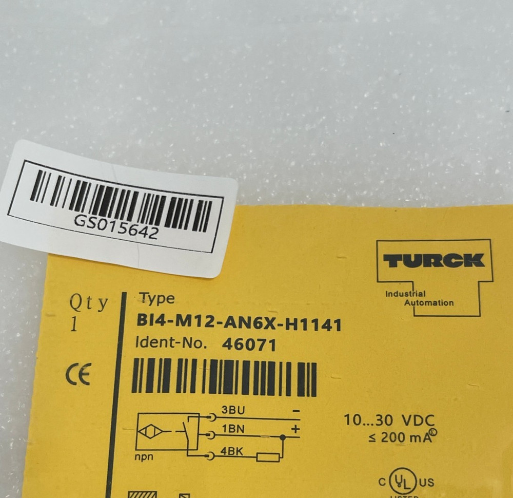 Turck BI4-M12-AN6X-H1141 Inductive Proximity Sensor