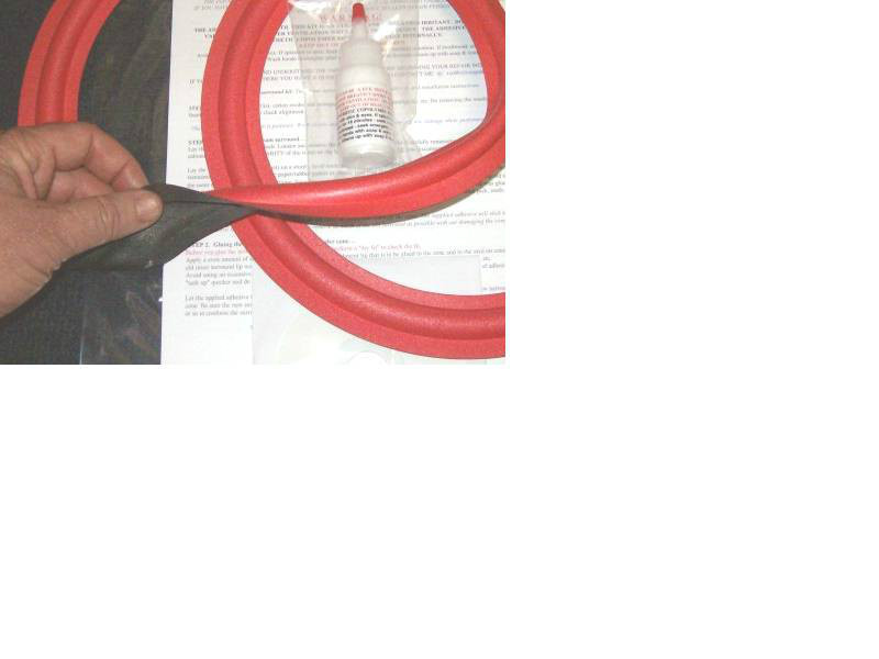 Cerwin Vega AT10, ATW10, CVT10, D2 10" Foam Surround Speaker Woofer Repair Kit