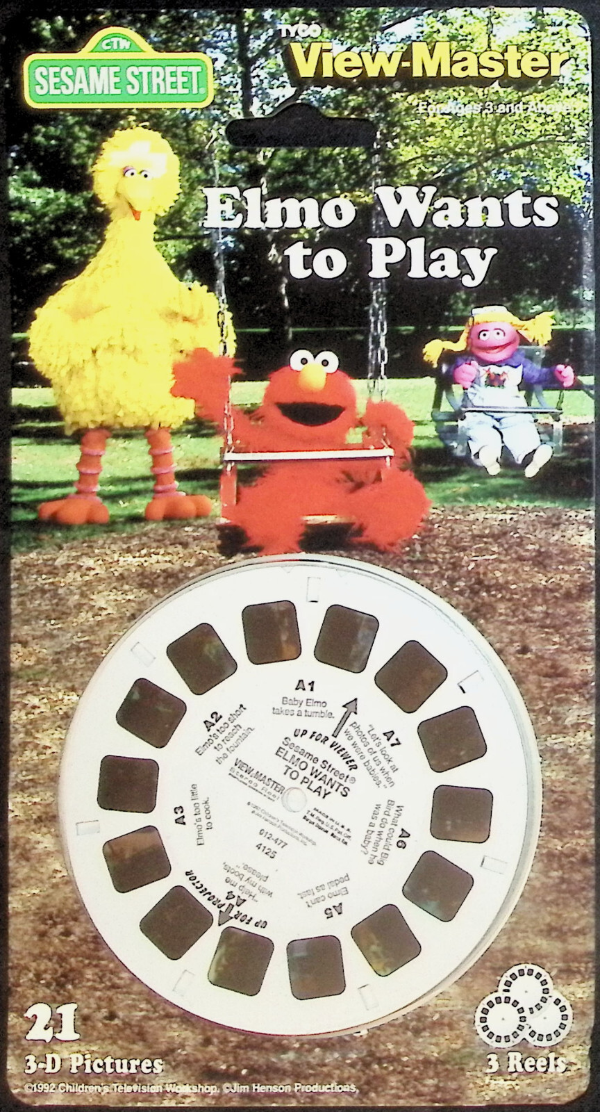 Elmo Wants To Play - Sesame Street 3D View-Master 3 Reel Set  SEALED