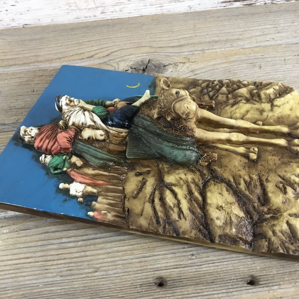 Vintage 3D Middle Eastern Camel Wall Plaque
