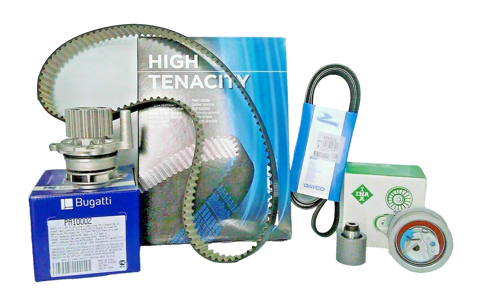 INA DISTRIBUTION KIT+WATER PUMP+SERVICE BELT FOR AUDI-A4(8E2,B6)-1.9 TDI QU