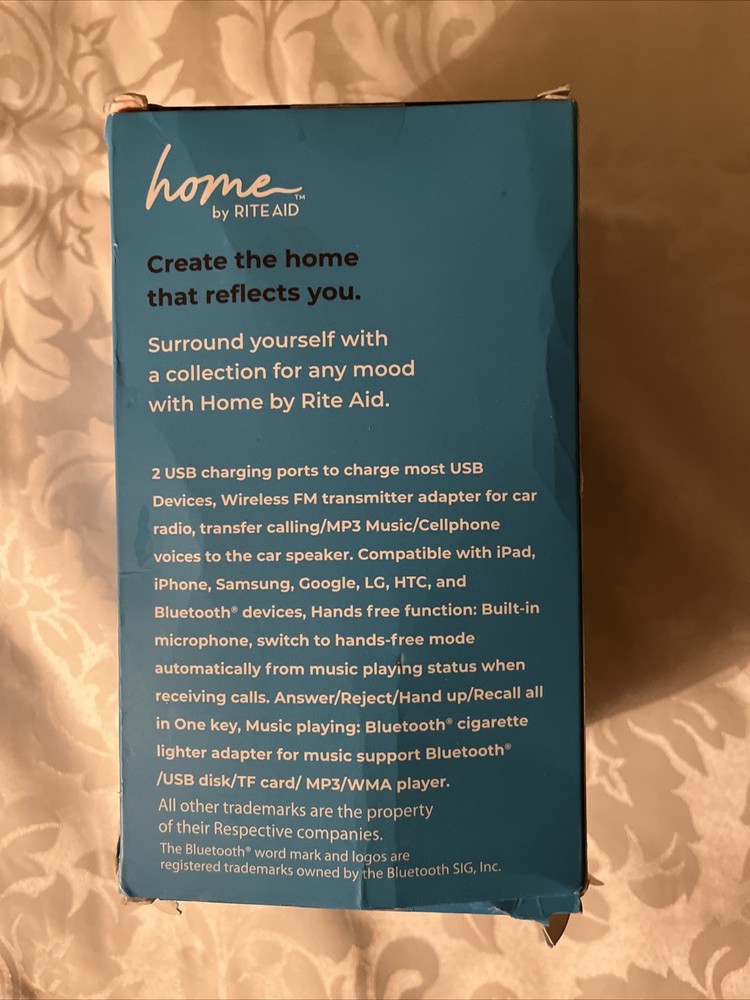 In-Car Bluetooth FM Transmitter Adapter - Wireless Music Player & Handsfree Call