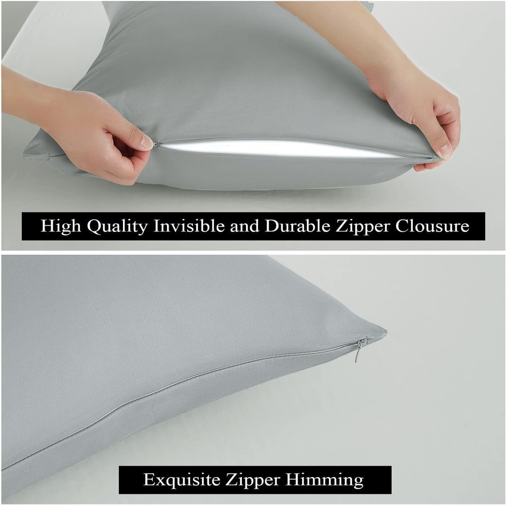 Pillow Protector King Size 100% Egyptian Cotton Pillow Covers, 400 Thread