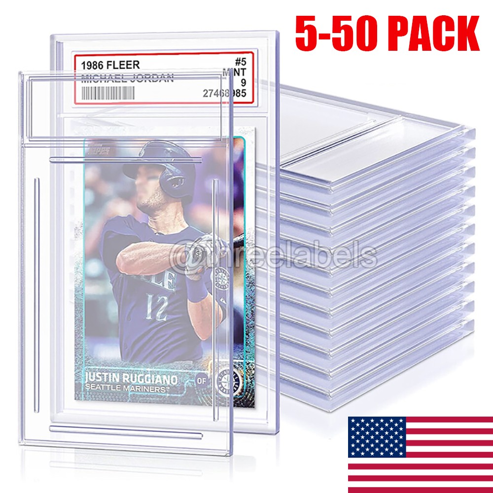 Empty Graded Card Holder PSA Style Slab for Trading Sports Cards Protector Case