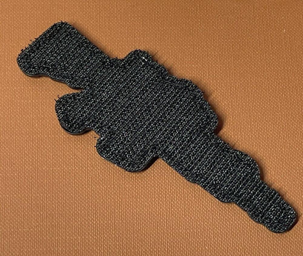 Assault Rifle Tactical PVC Gun Patch, A15 Gun Morale Patch Hook Backed