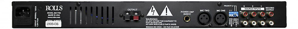 Rolls Mixer Amplifier 70 Watt 70V