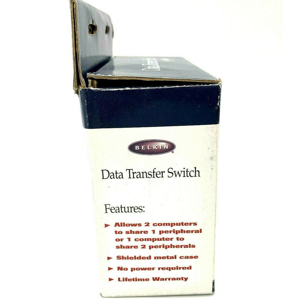 Belkin Data Transfer Switch F1B024E 1996 NIB