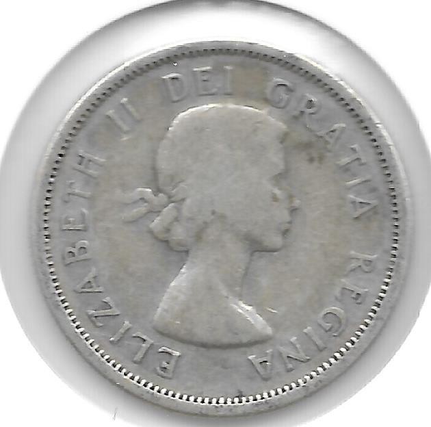 1957 CANADIAN 25 CENT QUARTER NICE (SILVER)