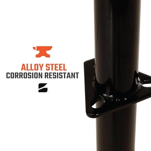 Top-Wind A-Frame Trailer Jack with Rectangular Footpad | 5000 lb TW w/ Footpad