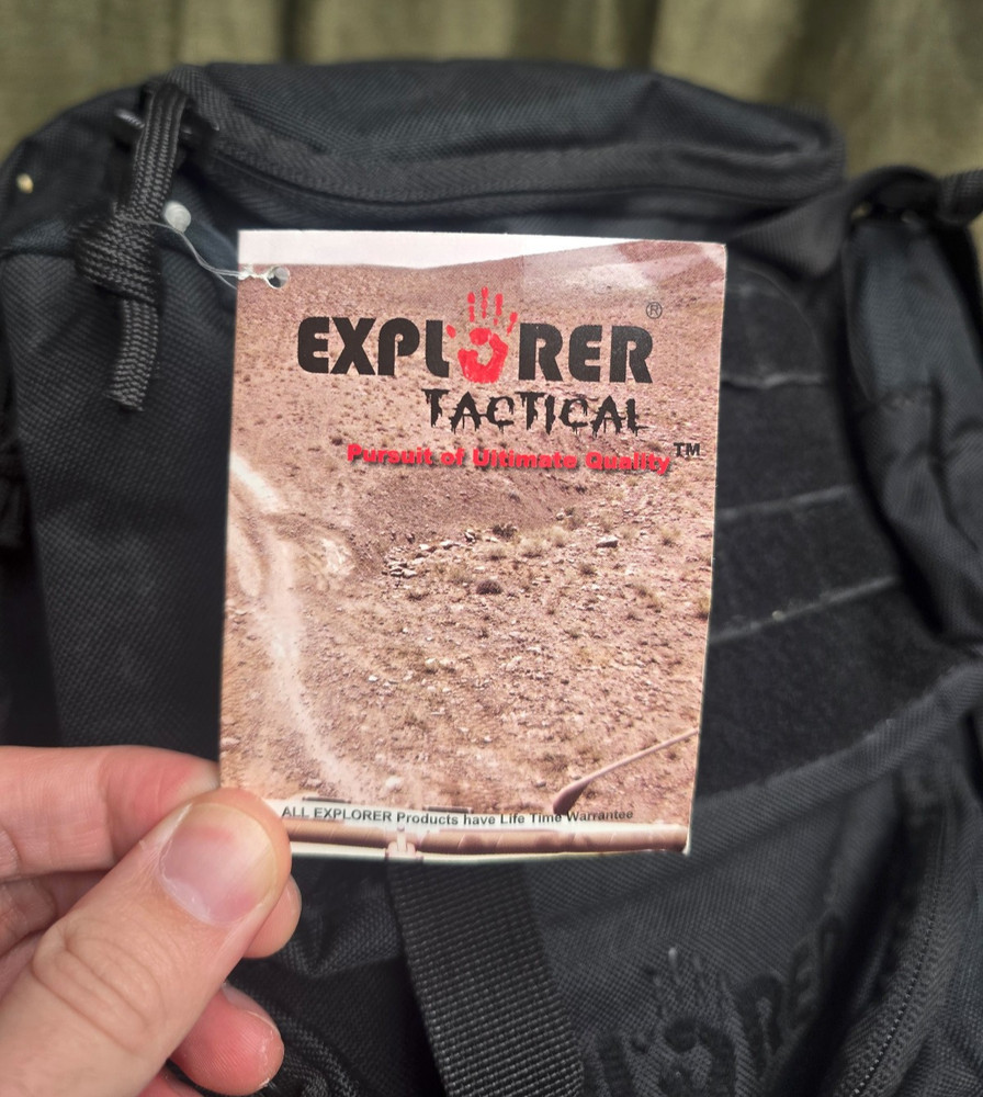 NEW Explorer Tactical Backpack 20-inch Bag Model B99 Molle - Black