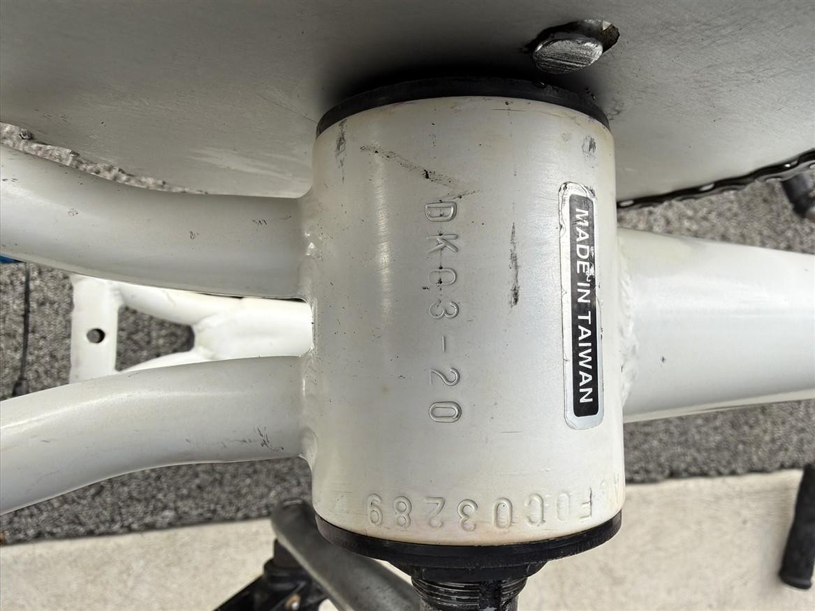 2000 DK Banshee Mid School BMX All Original White Blue Old Complete Bike Bicycle