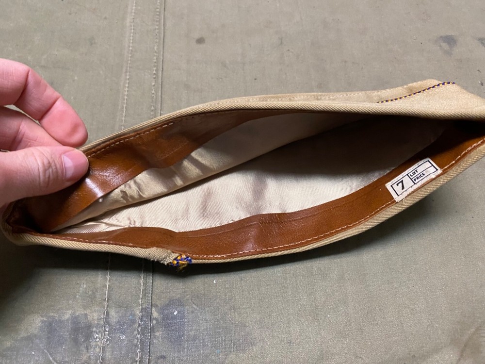 ORIGINAL WWII US ARMY AIR FORCE CORP KHAKI OVERSEAS CAP-MEDIUM