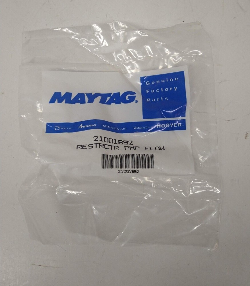 Maytag Pump Flow Restrictor 21001892