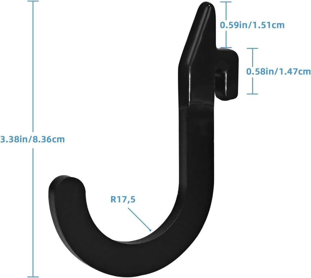 8PSC Squat Rack Accessories Hook Holder,Power Rack Attachments Hooks,DIY Storage