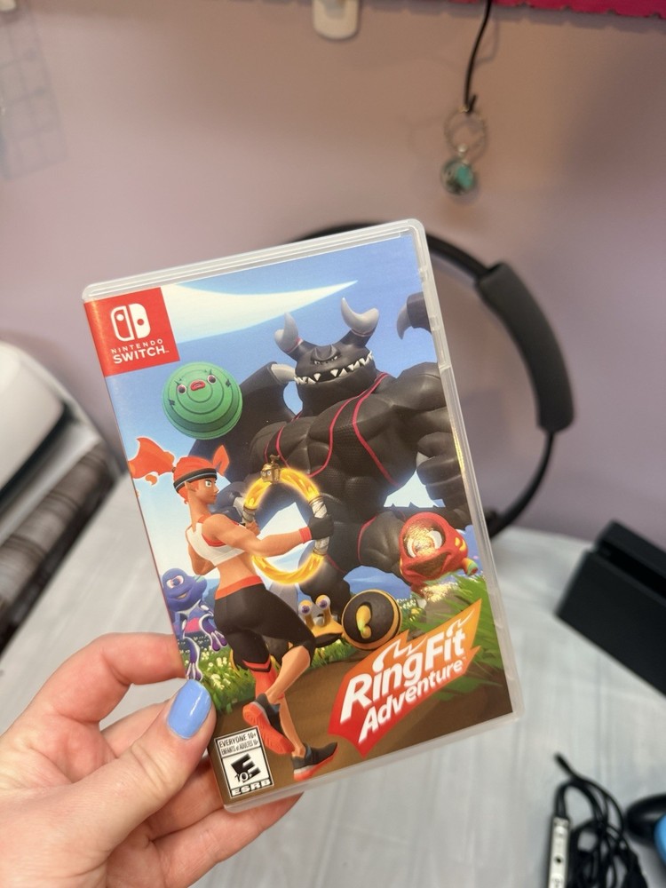 Nintendo Ring Fit Adventure Game, Ring-Con & Leg Strap Bundle for Switch