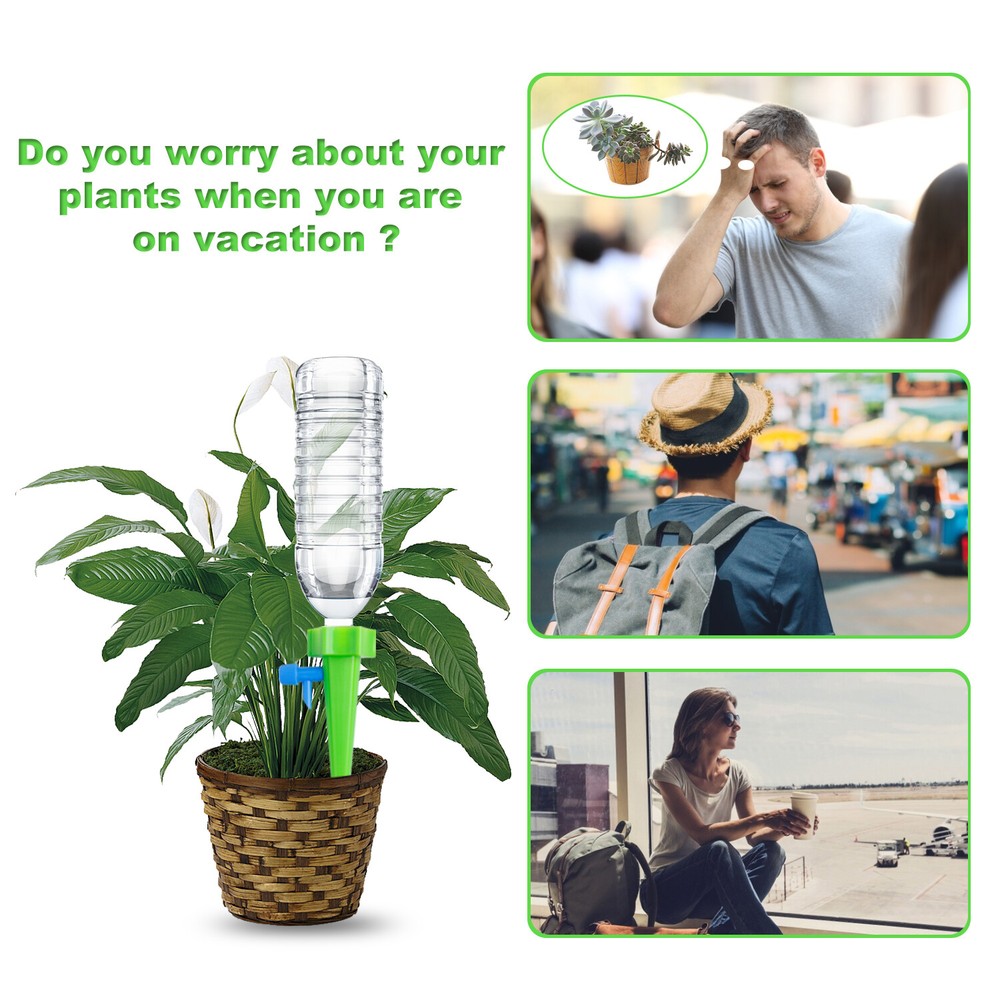 12/24PCS Garden Drip Irrigation Kit -Automatic Self Watering System for Vacation