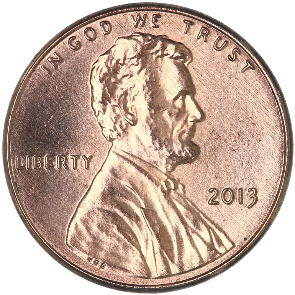 2013 (P) Lincoln Shield Cent BU Penny US Coin