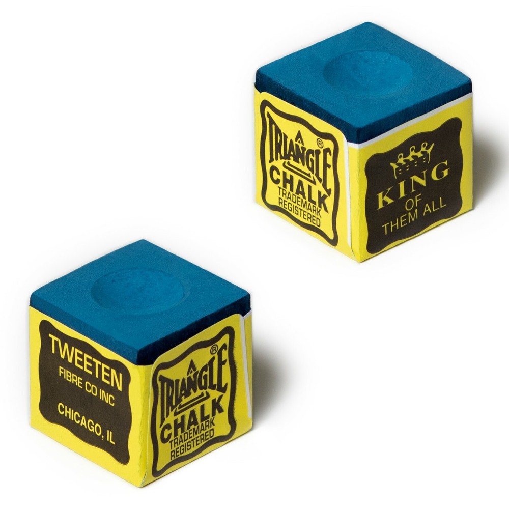 TRIANGLE Pool cue Billiard CHALK Blue - 4 pcs - AUTHORIZED DEALER