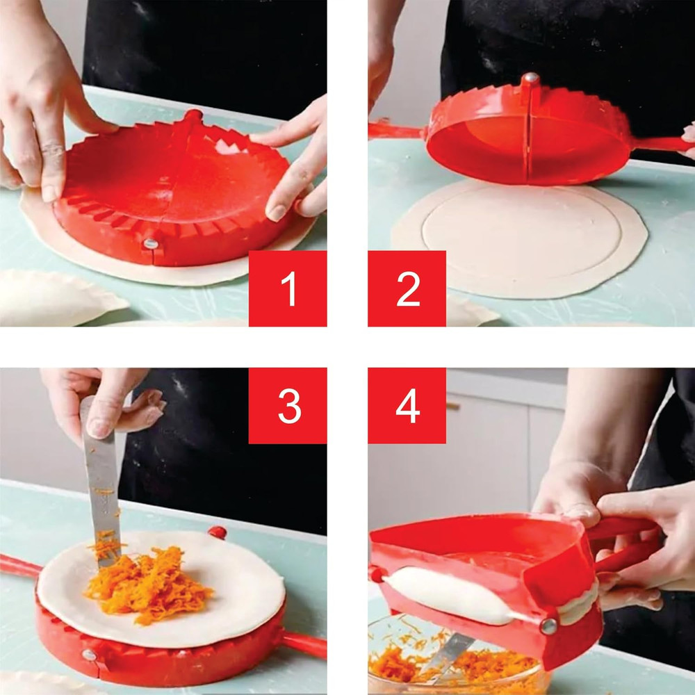 Empanada Maker Press 6 Inch - Professional Empanadas - Mold Ravioli Dumpling Wra