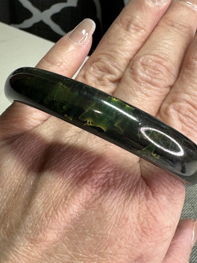 BLUE MOON BAKELITE BANGLE