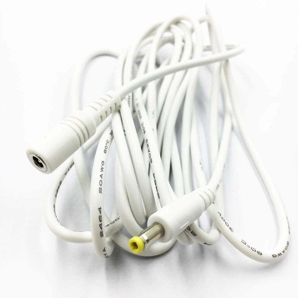 Extension Power Cord Replacement for Alexa Dot 3rd Gen/5th Gen 2022, White
