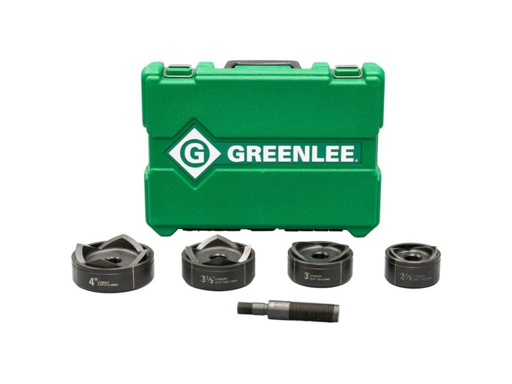Greenlee 7304 - Large Diameter Knockout Set, Standard Round (2.5 to 4')
