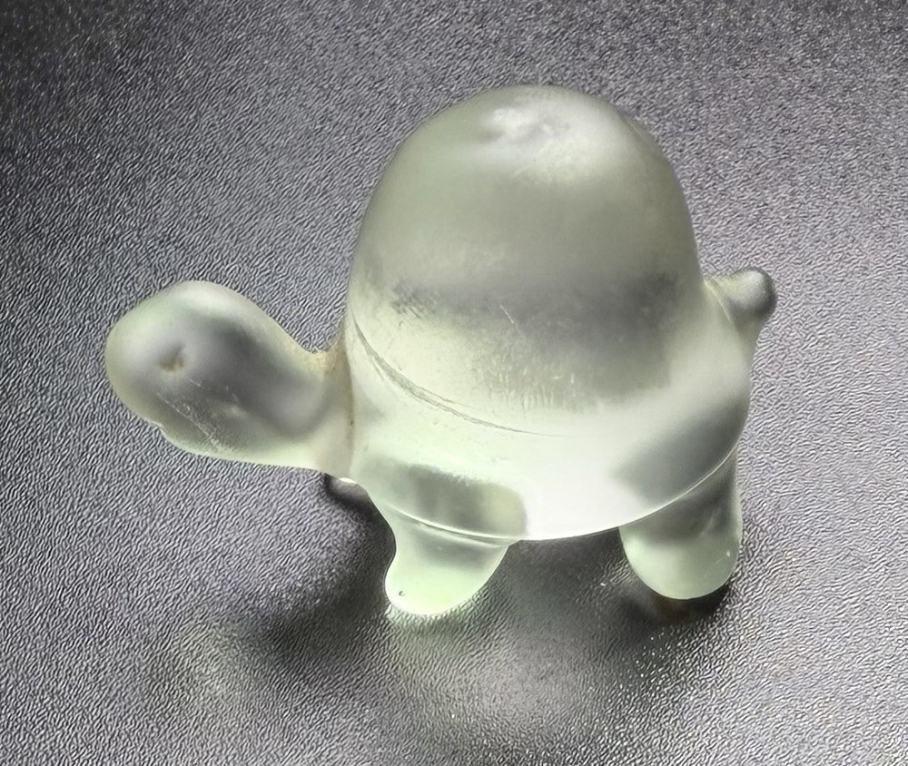Frosted Turtle Figurine