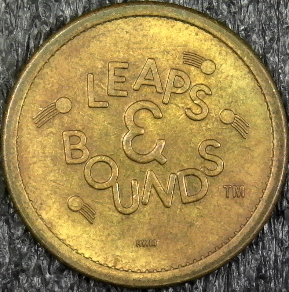 Leaps & Bounds - No Cash Value Arcade Game Token 23mm (c802)