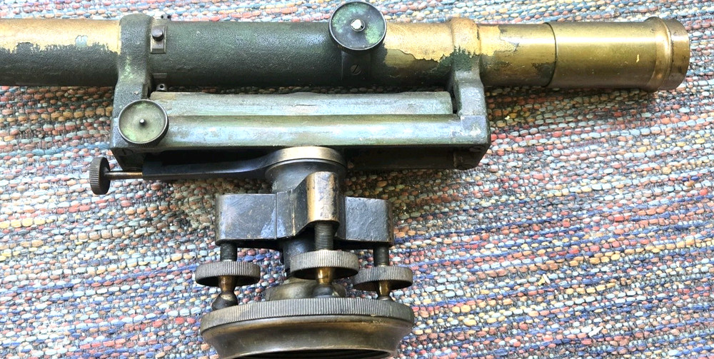 Antique Eugene Dietzgen Brass Dumpy Level