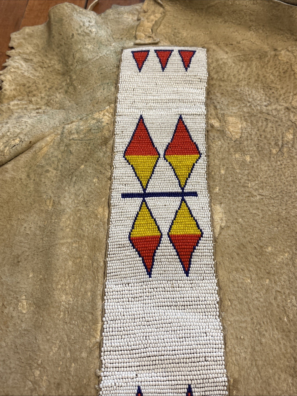 Antique Native American Beaded Plains Leggings 1910s Beaded Leggings