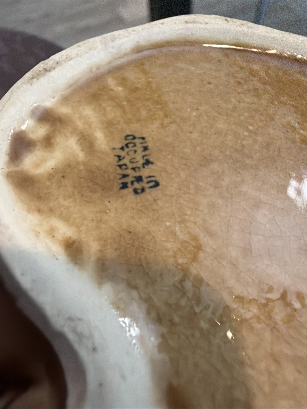 Vintage Happy Elephant Coffee Mug Cup Made In Occupied Japan