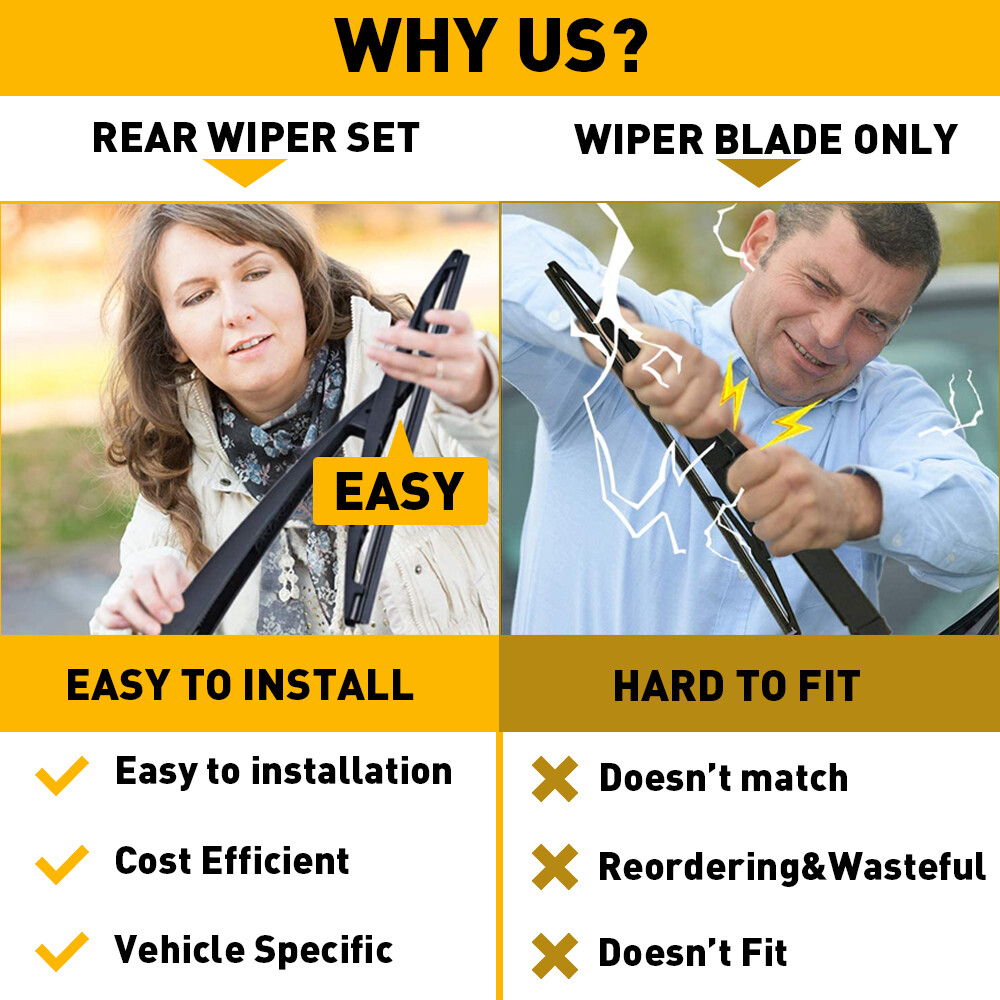 Rear Windshield Wiper Blade & Arm for Ford Explorer 2011-2019 Windscreen Wiper