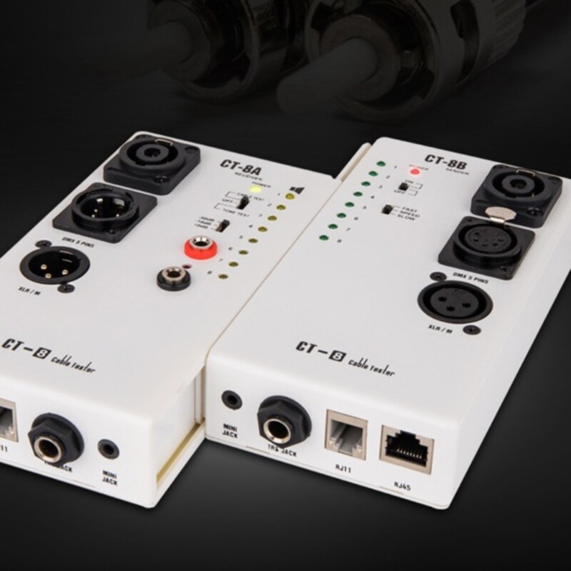 Audiotory Cable Tester Quick Fault Identification RJ45 TRS Networking