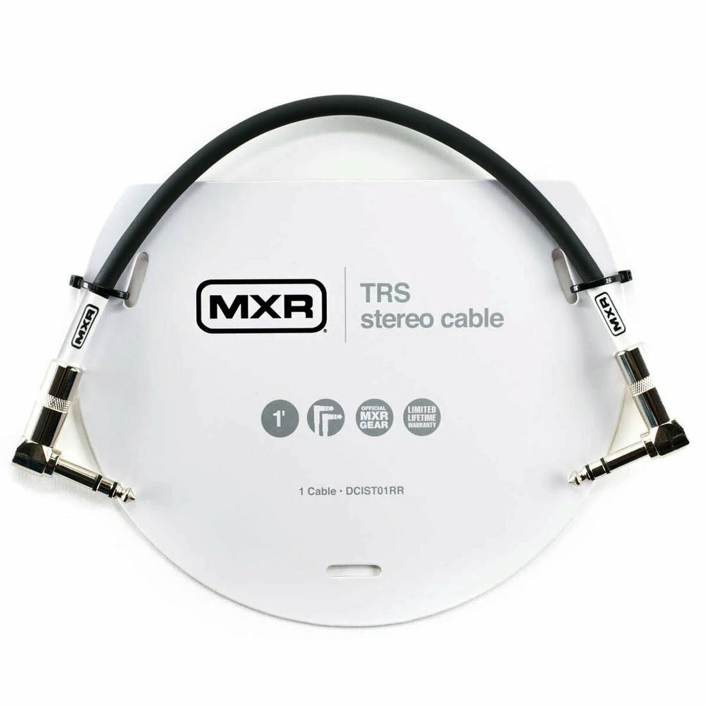 MXR 1FT TRS Stereo Cable Angled Plugs DCIST1RR