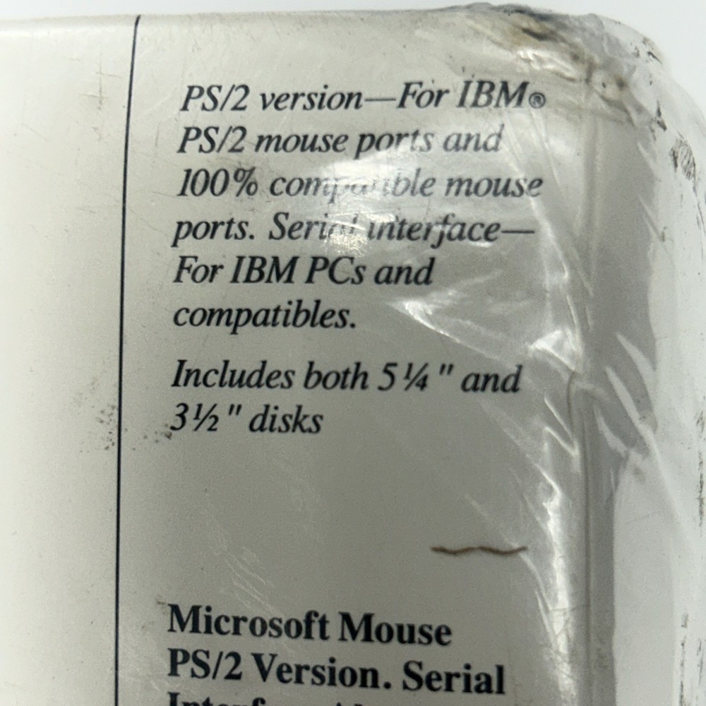 Microsoft Windows 3.0 Operating System + Microsoft Mouse - Vintage 92 Sealed Box
