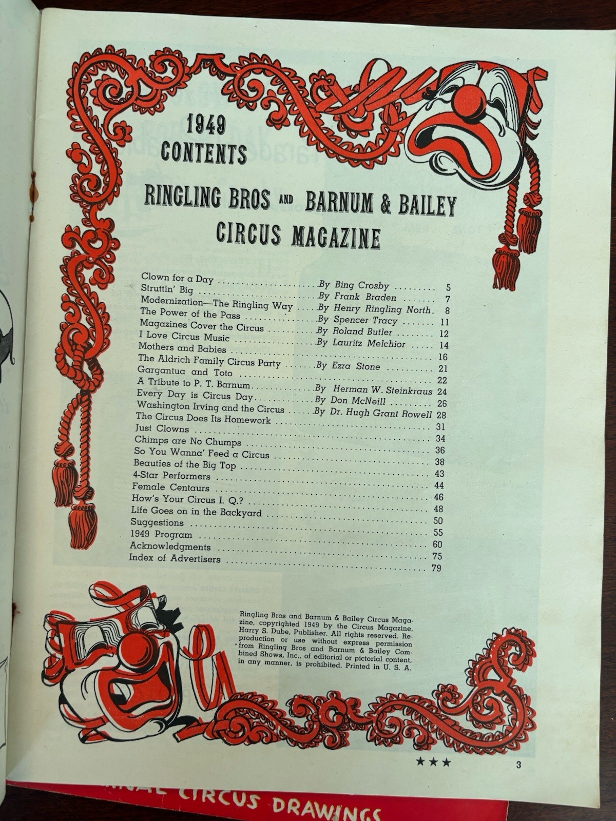 Vintage Ringling Bros Barnum Bailey Circus Programs 1942 1945 1948 1949 Lot Arno