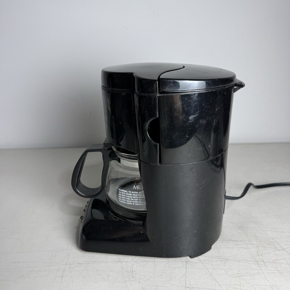 Mr Coffee/Sunbeam Programmable 4 Cup Drip Coffee Maker Brewer Model #NLX5 Black