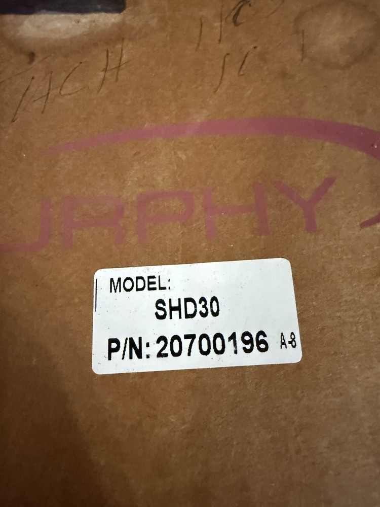 murphy 20700196 Digital Tachometer Model SHD30 New