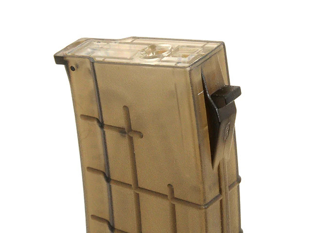 AK74 150 Round Mid Cap Magazine, Transparent