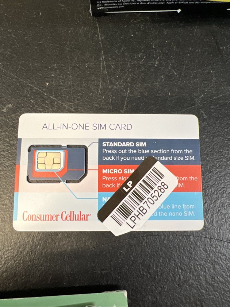 Consumer Cellular Sim Card Only Sim Card