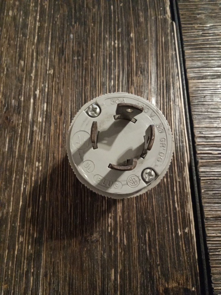 Arrow Hart Male Turn & Pull Plug 30A 480v 3ø GR'DG