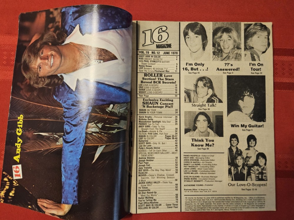 16 Magazine June 1978 KISS