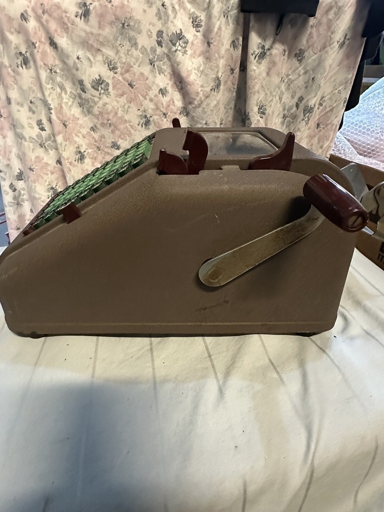 Vintage Smith & Corona Hand Crank Adding Machine - Made in U.S.A. - Untested