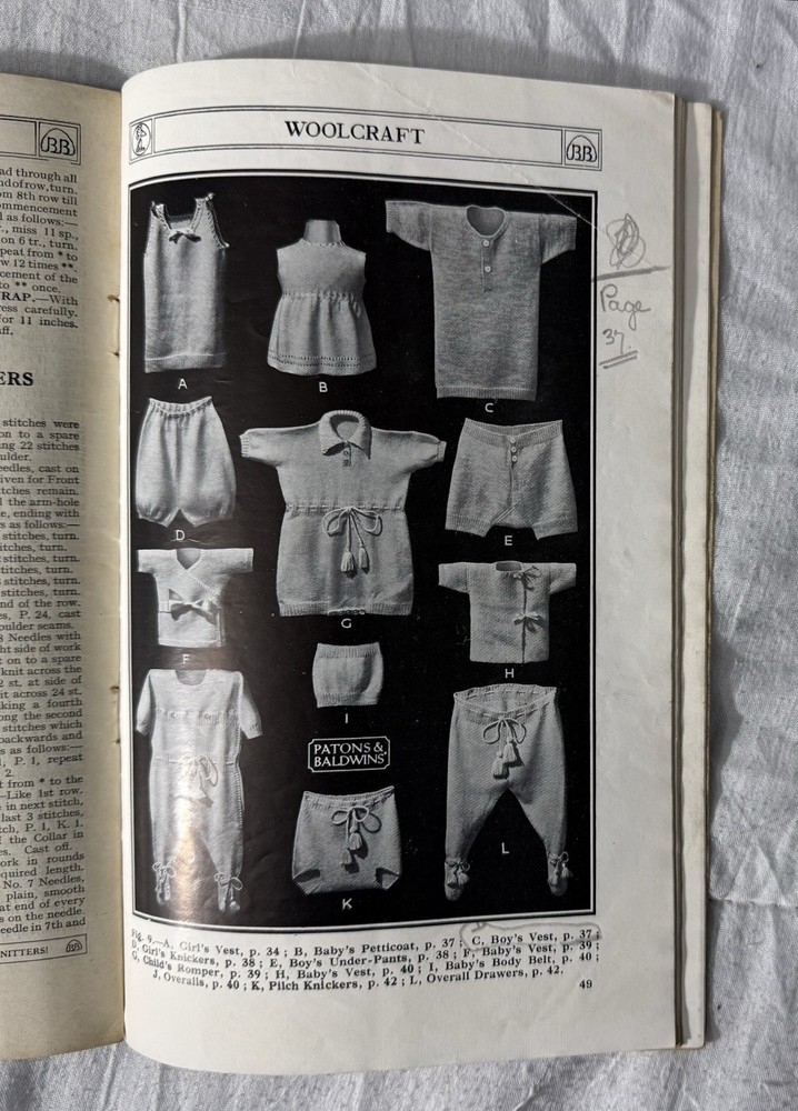 Woolcraft, A Practical Guide To Knitting & Crochet, Circa 1930
