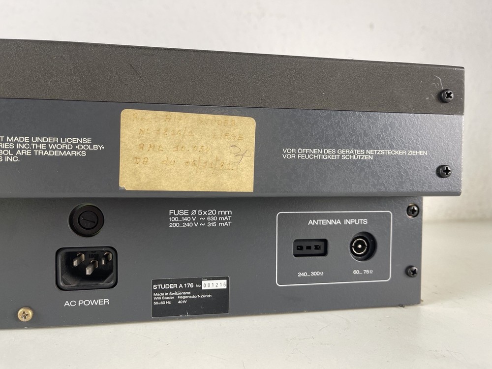 Studer A 176 Tuner (Needs Service) #2