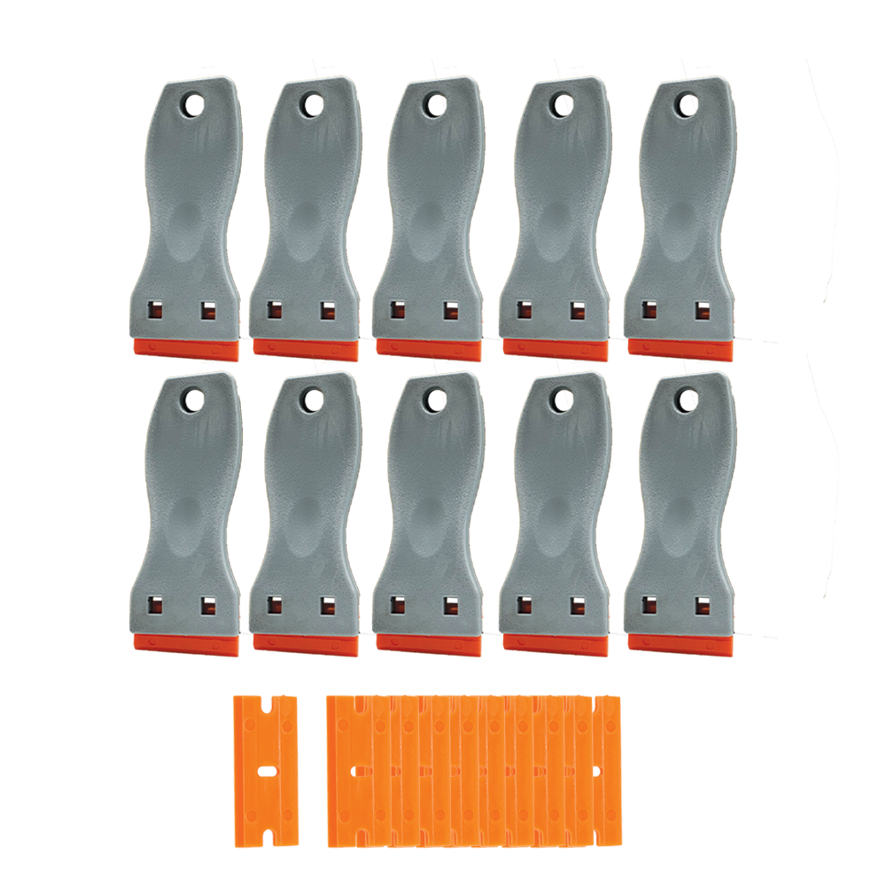 Plastic Razor Scraper Includes Replacement Blades Remover for Stickers, Adhesive