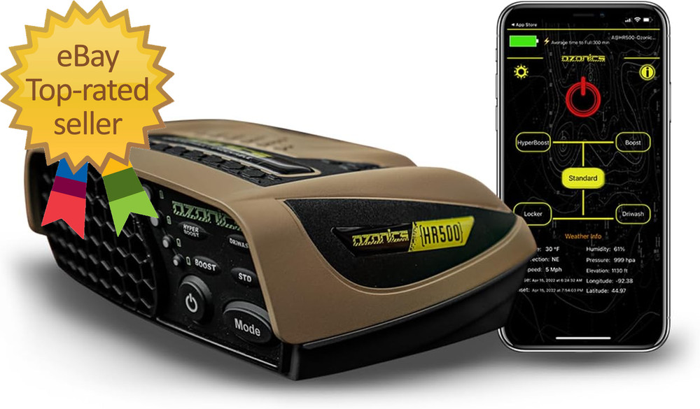 HR500 Scent Eliminator with New Hyperboost Mode Ozone Generato