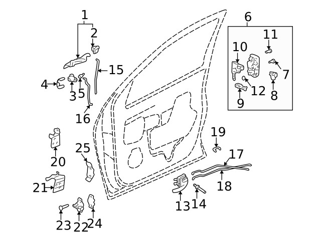 Genuine GM Handle Retainer 12376705