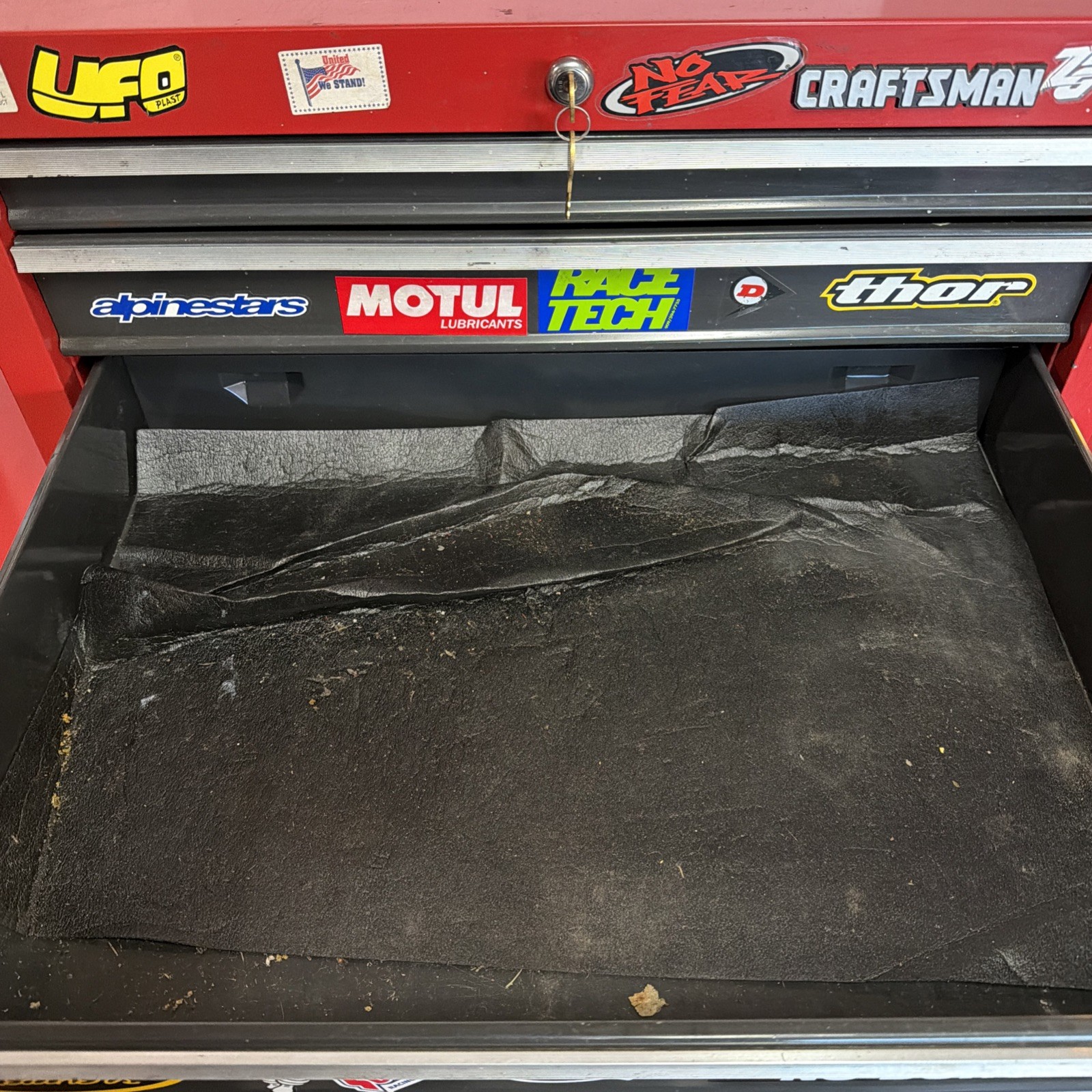 Craftsman DEEP Mid Middle Intermediate Riser Tool Box Chest 3 Drawer Red 65766